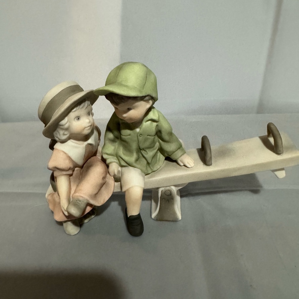 Alaska Mama Enesco Corp You’re Always There for Me Figurine 2 on See Saw 1997